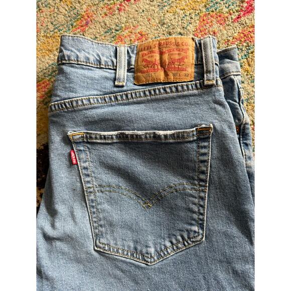 Levi’s 511 Slim Fit Distressed Jeans Men’s 38x32 Light Wash - Picture 4 of 8